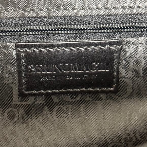 Brunomagli Womens Black Leather Arabella Luxury Designer Shoulder Bag Clutch NWT